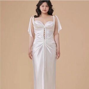 New Lacemade Satin Ethereal Dress